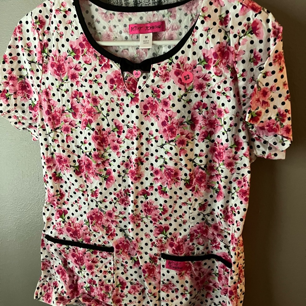 Betsey Johnson scrub top